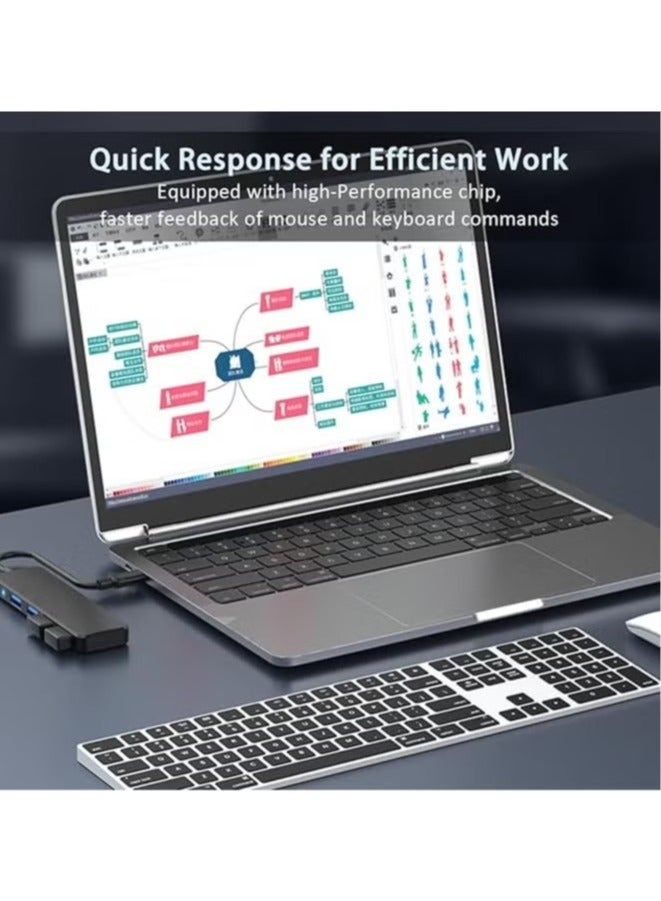 USB Hub Adapter Multiport 4 in 1 Docking Station High Quality Hub Expansion Dock Usb 4 Port Usb 2.0, 3.0, Compatible for MacBook Laptops and Windows - Image 2