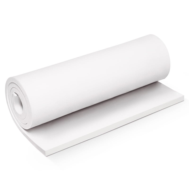 White Foam Sheets Roll Premium Cosplay EVA Foam Sheet10mm Thick139x39High Density 86kgm3 for Cosplay Costume Crafts DIY Projects by MEARCOOH