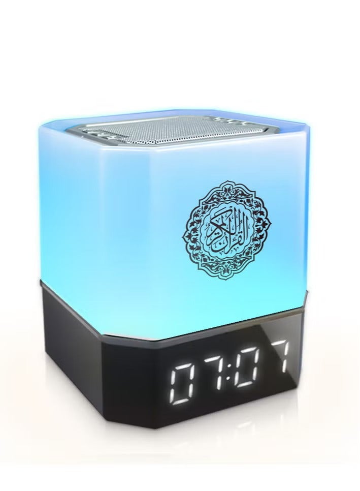 Equantu QB303 Portable Quran Speaker with Remote Control and APP Control, Multicolor Changing Azan Bluetooth Speaker, Night Light MP3 Music Player, 16 Reciters and 16 Translations With Digital Time Display - Image 4
