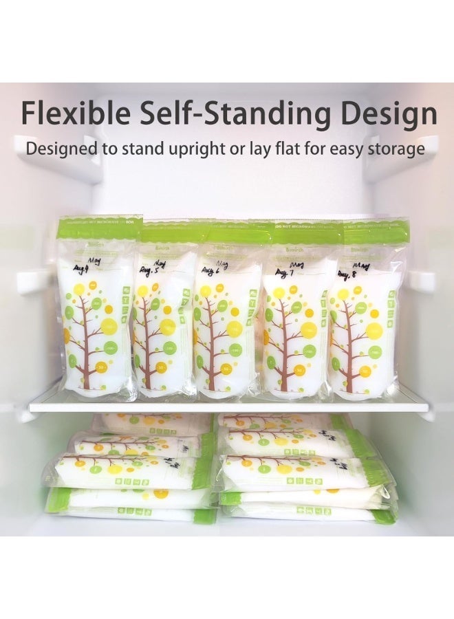 Bimirth 112PCS Breastmilk Storage Bags | Leak-Proof Double Seal & Self-Standing Design | BPA-Free Durable Milk Storage Pouches | Suitable for Freezer Storage - Image 2
