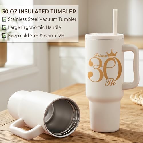 Mirasphere 30th Birthday Gifts for Women - 30 Year Old Birthday Gifts for Women - Happy 30th Birthday Gifts for Woman with Tumbler - Unique 30 th Gift Ideas for Her Woman Friend Sister Ladies - Image 3