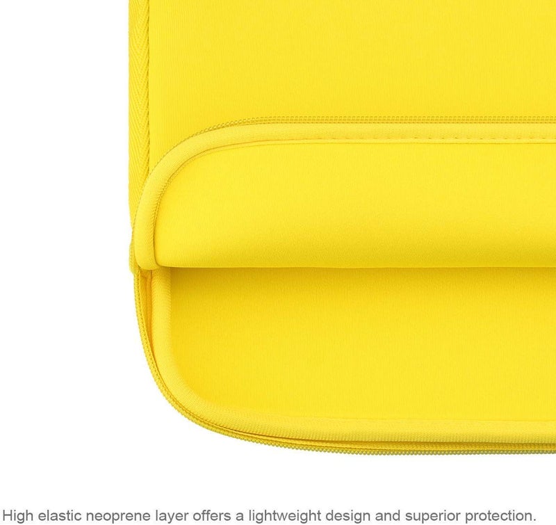 Arvok 11 11.6 12 Inch Laptop Sleeve Case for MacBook Air 12, Water-Resistant Neoprene Notebook Computer Tablet Sleeve, Carrying Bag Cover for Chromebook/HP/Dell/Lenovo/Asus/Acer, Yellow - Image 4