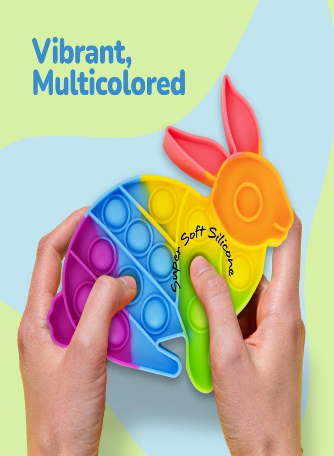 آرت كريتيفيتي مجموعة ألعاب ArtCreativity Easter Pop Its - عبوة من 4 قطع من ألعاب عيد الفصح - ألعاب حسية لتخفيف التوتر للأطفال الصغار - هدايا رائعة لسلال الأطفال مع بيضة ملونة وجزرة وأرنبين - هدايا عيد الفصح اللطيفة - Image 4