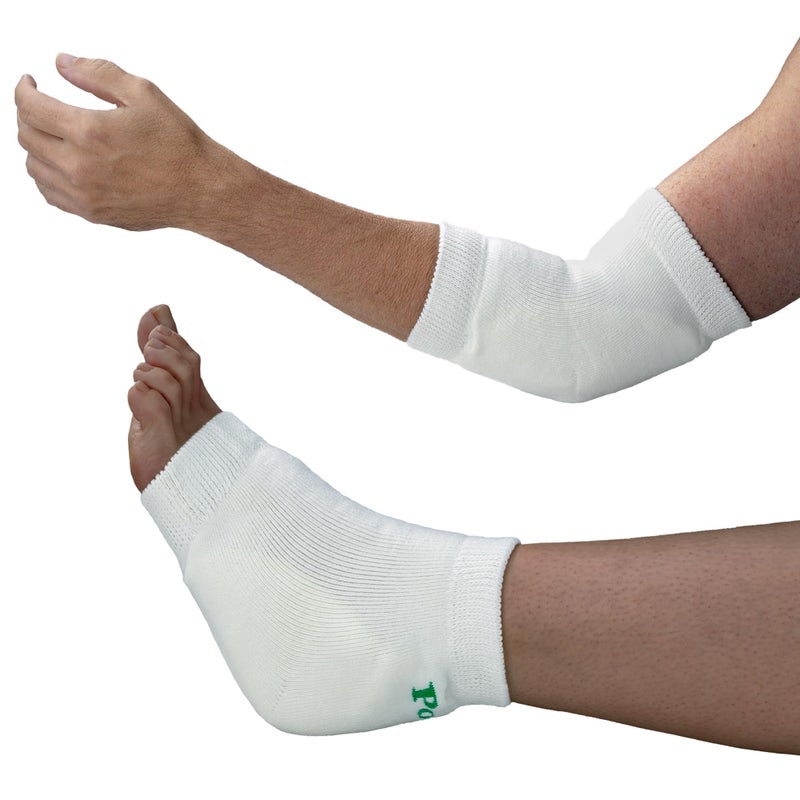 Posey TIDI 6224XL Heel and Elbow Protectors with Foam Pads Extra Large White One Pair of Heel and Elbow Protectors for Protection Against Abrasions Home Healthcare Medical Supplies - Image 2