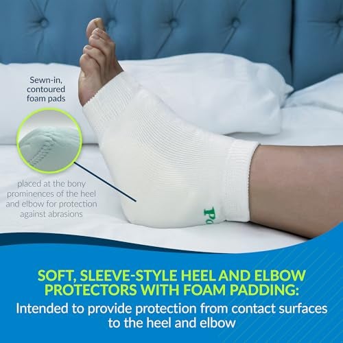 Posey TIDI 6224XL Heel and Elbow Protectors with Foam Pads Extra Large White One Pair of Heel and Elbow Protectors for Protection Against Abrasions Home Healthcare Medical Supplies - Image 3