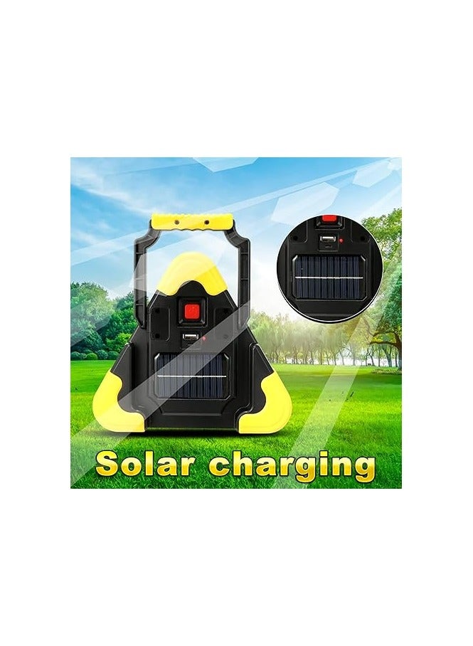 iforecjw Versatile and Durable LED Car Emergency Triangle with Four Modes, USB and Solar Charging, and Multiple Safety Features - Suitable for Camping, Travel, and Outdoor Adventures - Image 2