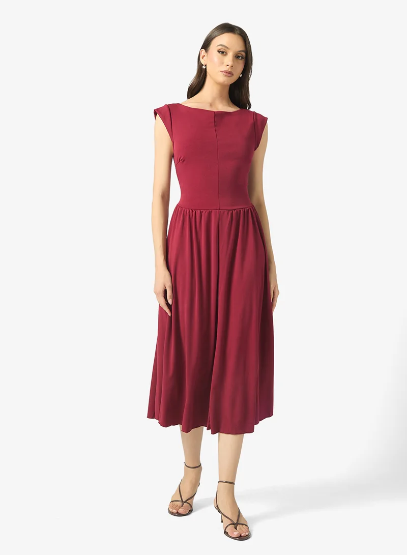 ELLA A-line Scuba Dress