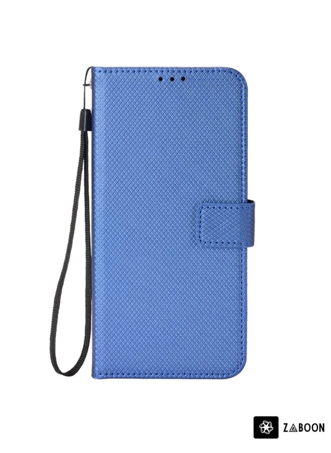 Green Tiger - For Tecno Spark 10 Pro / K17 Diamond Texture Leather Phone Case(Blue) - Image 1
