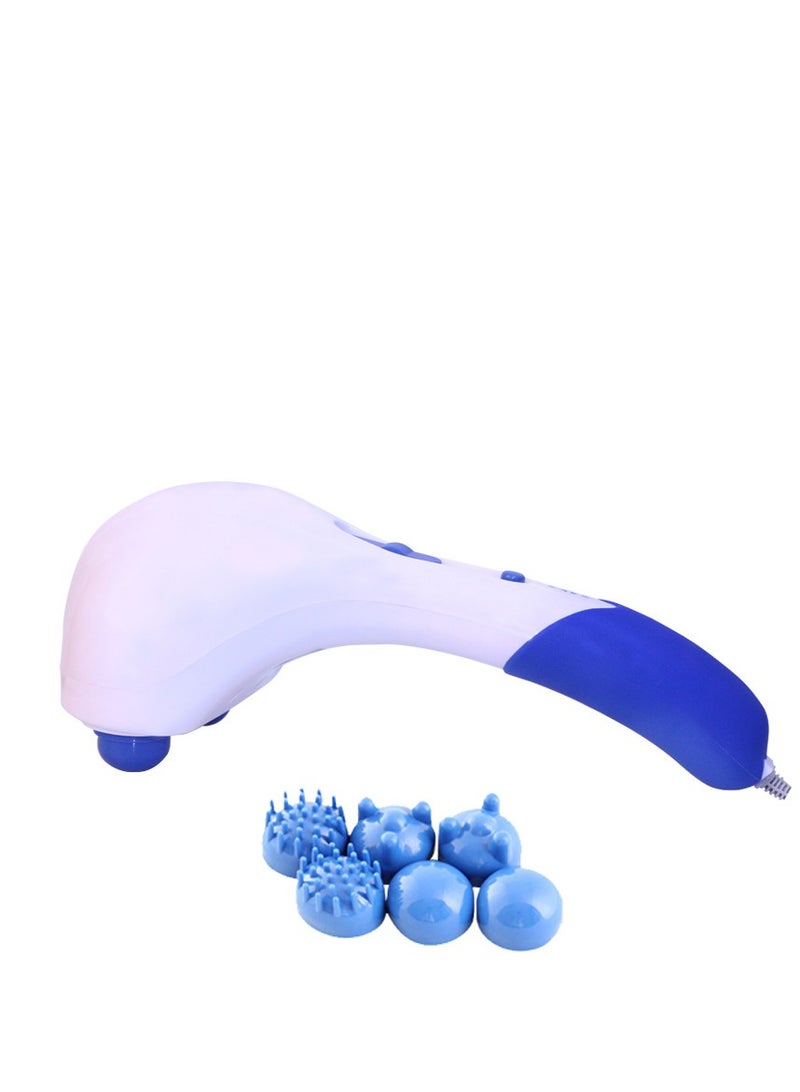 Y&D Powerful Handheld Dual Head Massager Neck Back Massager Deep Tissue Percussion Massage for Shoulder Leg Foot  Muscles  Electric Double Head Full Body Massagers - Image 1