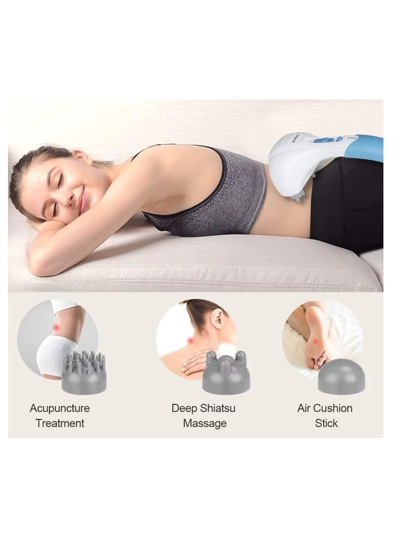 Y&D Powerful Handheld Dual Head Massager Neck Back Massager Deep Tissue Percussion Massage for Shoulder Leg Foot  Muscles  Electric Double Head Full Body Massagers - Image 5