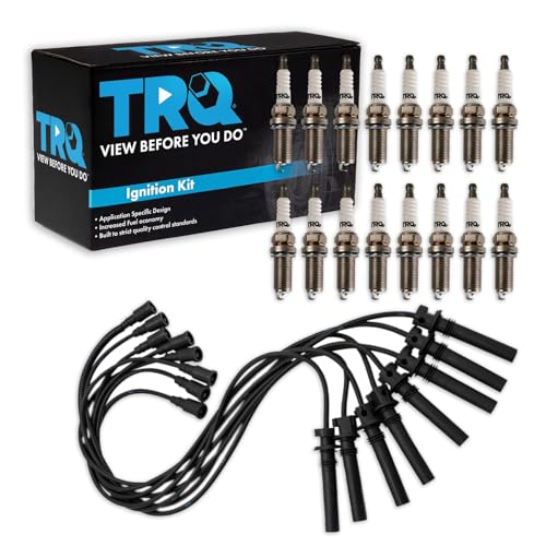 TRQ طقم إشعال TRQ مجموعة أسلاك شمعات الإشعال متوافق مع دودج دورانجو 2004-2005 رام 1500 2003-2005 رام 2500 رام 3500 - Image 1