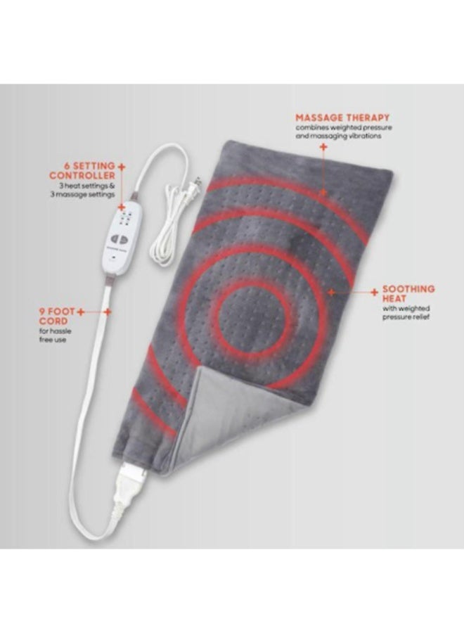 وسادة تدفئة ومساج كهربائية – 9 أوضاع مساج مع حرارة مهدئة – راحة واسترخاء فوري - Image 4