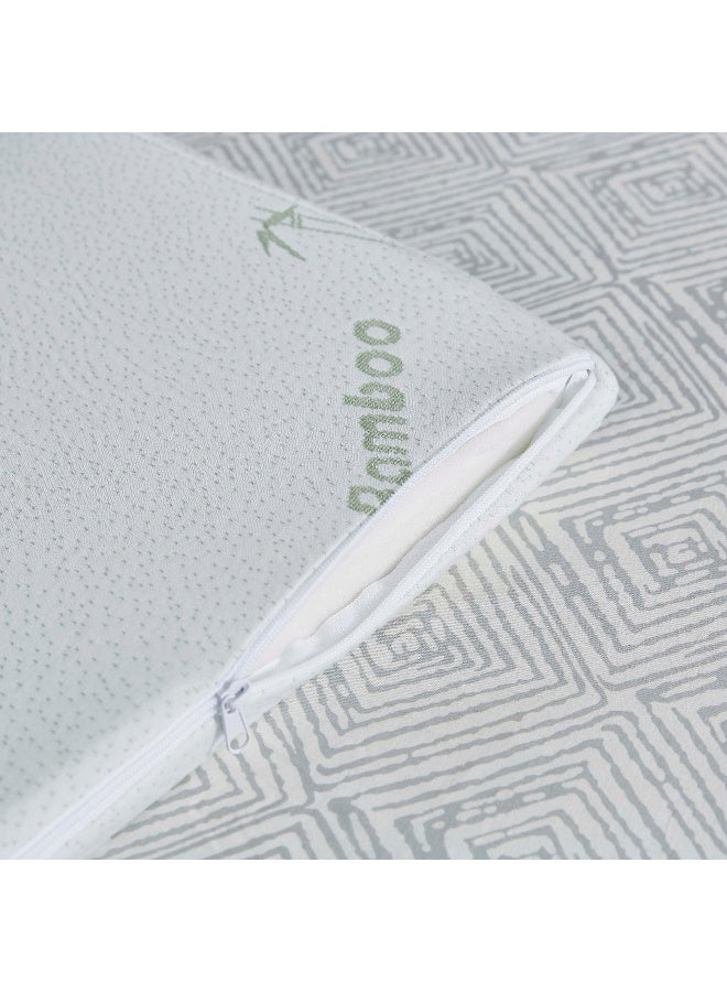 Comfort Bamboo Memory Foam Mattress Topper