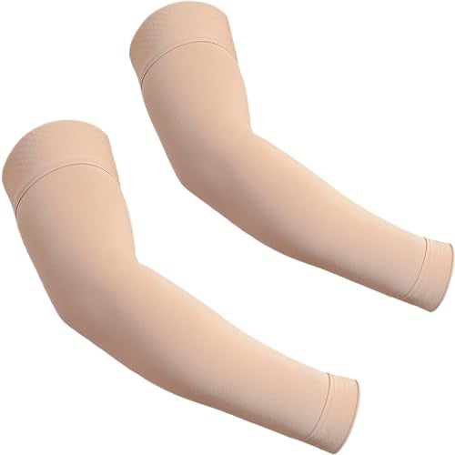 KONSEDIK Lymphedema Medical Compression Arm Sleeve for men and women1520 mmHg Graduated Compression Full Arm Support for Muscle Pain ReliefArthritisTennis ElbowBursitisWorking OutLargePair - Image 1