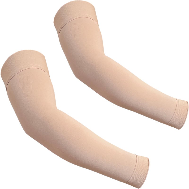 KONSEDIK Lymphedema Medical Compression Arm Sleeve for men and women1520 mmHg Graduated Compression Full Arm Support for Muscle Pain ReliefArthritisTennis ElbowBursitisWorking OutLargePair - Image 2