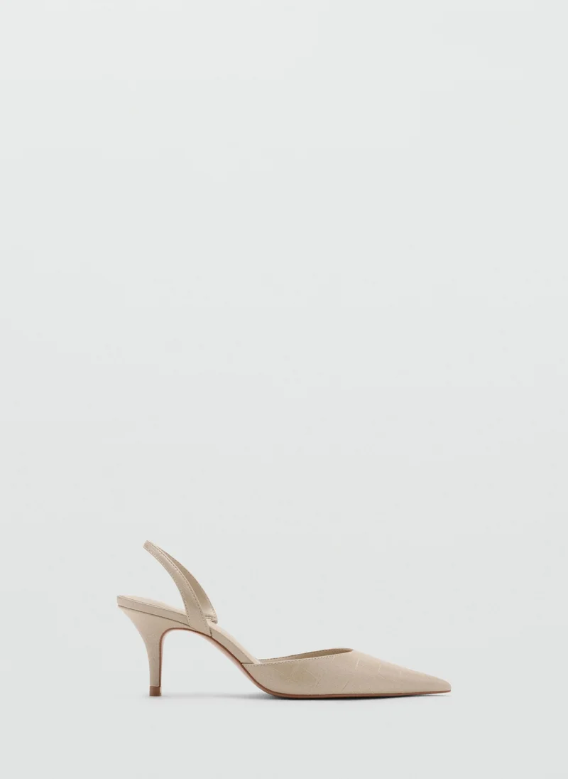 Coconut-Toe High-Heeled Shoe