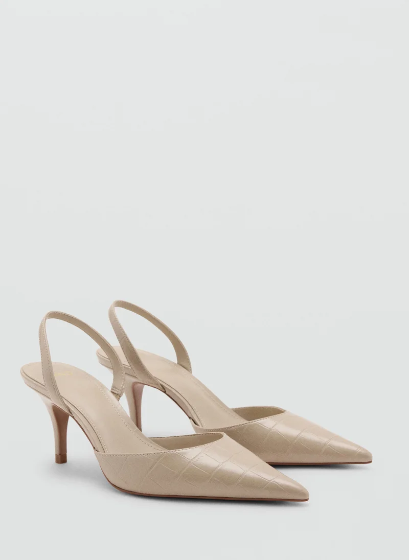 Mango Coconut-Toe High-Heeled Shoe