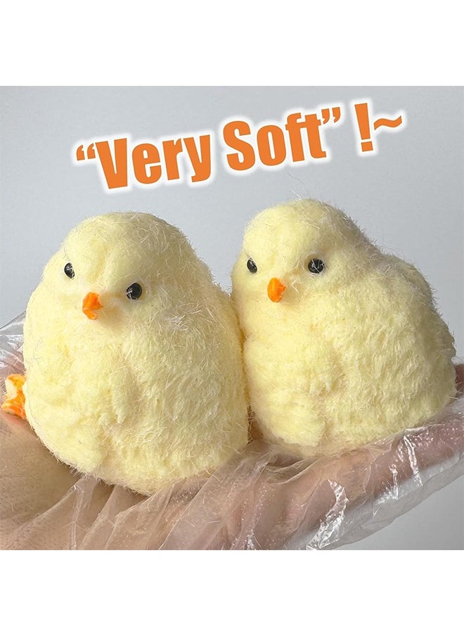 null - Handmade Chicken Soft Toy Silicone Squeeze Toy Baby Squeeze Happy Stuffed Baby Chicken Squeeze - Image 1