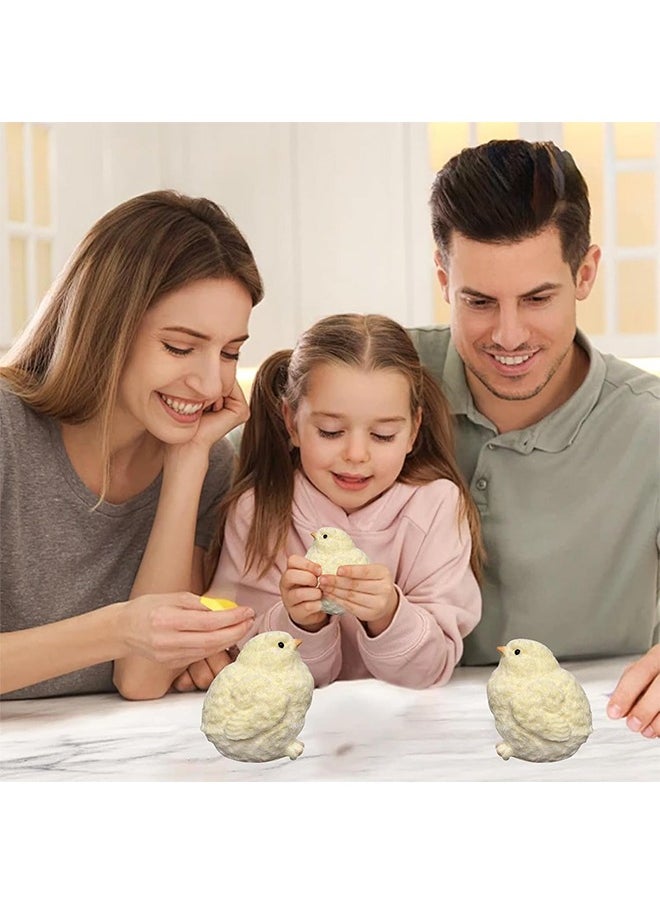 null - Handmade Chicken Soft Toy Silicone Squeeze Toy Baby Squeeze Happy Stuffed Baby Chicken Squeeze - Image 1