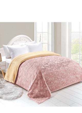 Double-sided blanket, soft velvet and warm fur, elegant design, size 240x200 cm - pzsku/ZCB29444D9EE9FD3C7907Z/45/_/1730215414/06456e0b-b537-4584-95cb-3d9bc01ee918