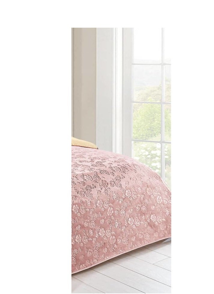 Double-sided blanket, soft velvet and warm fur, elegant design, size 240x200 cm