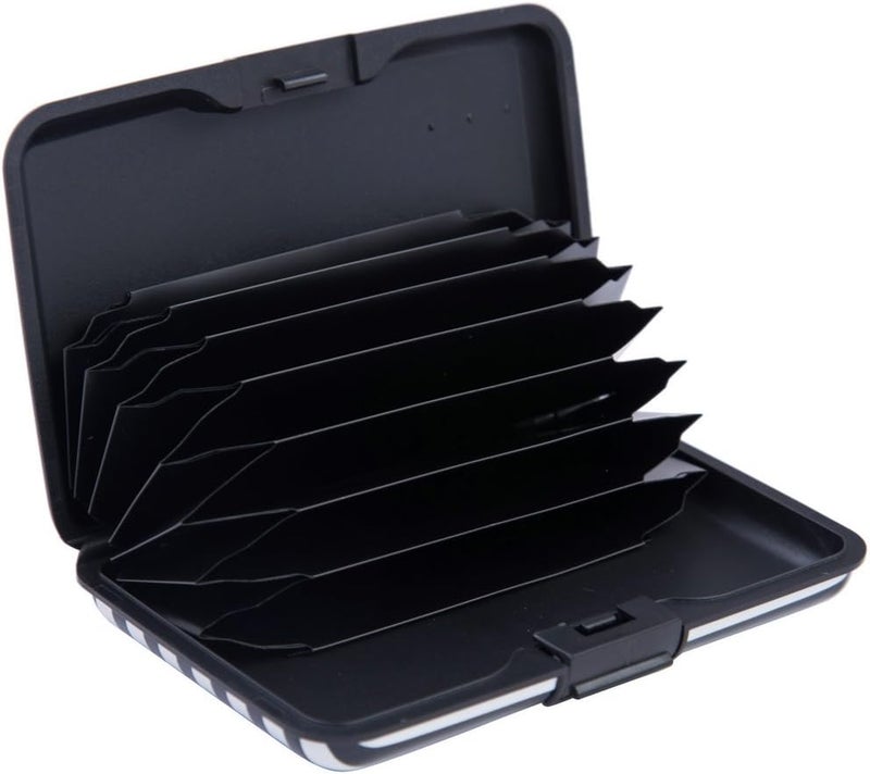 ELFISH Mini RFID Aluminum Wallet Credit Cards Holder Business Card Case Metal ID Case for Men Women (Crane) - Image 2