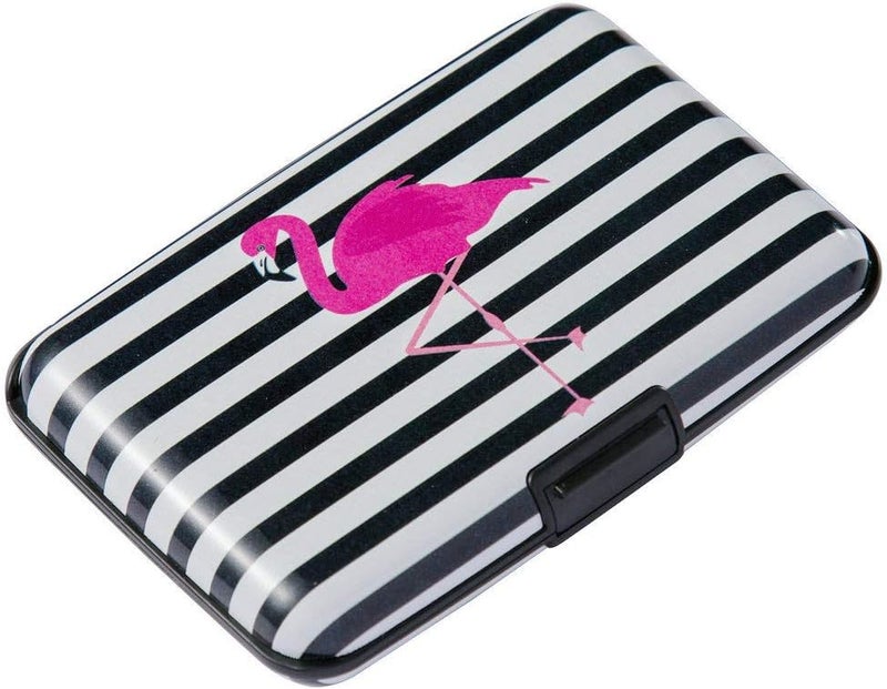 ELFISH Mini RFID Aluminum Wallet Credit Cards Holder Business Card Case Metal ID Case for Men Women (Crane) - Image 4