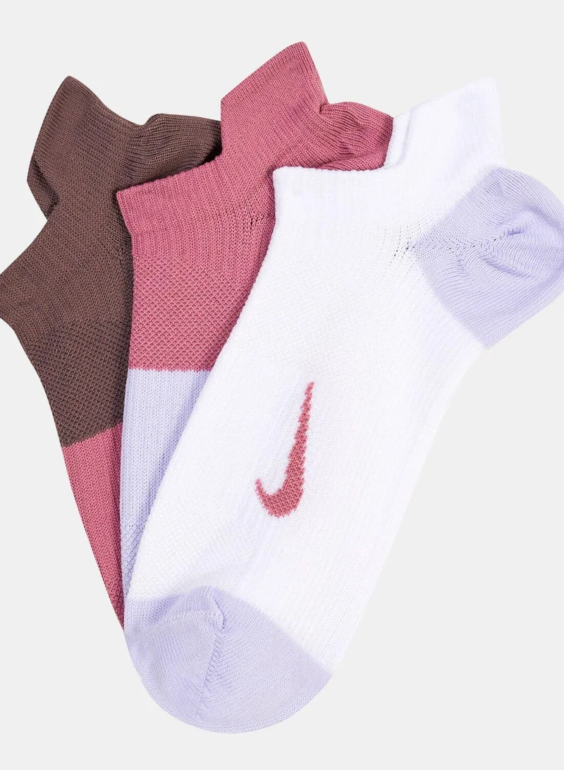 Nike Women's Everyday Plus Lightweight Training No-Show Socks (3 Pack)
