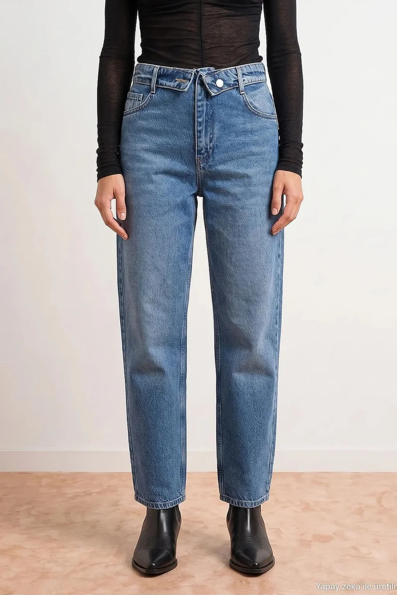 Dilvin Mid Blue Denim DILVIN Women's Jeans for Women | Best Price UAE