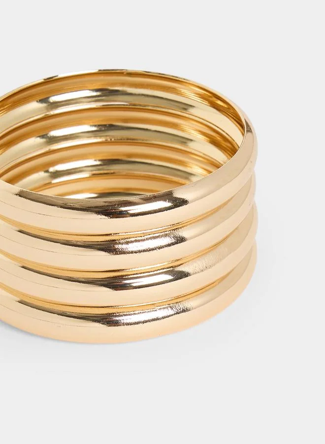 ستايلي سوار بانغل ذهبي