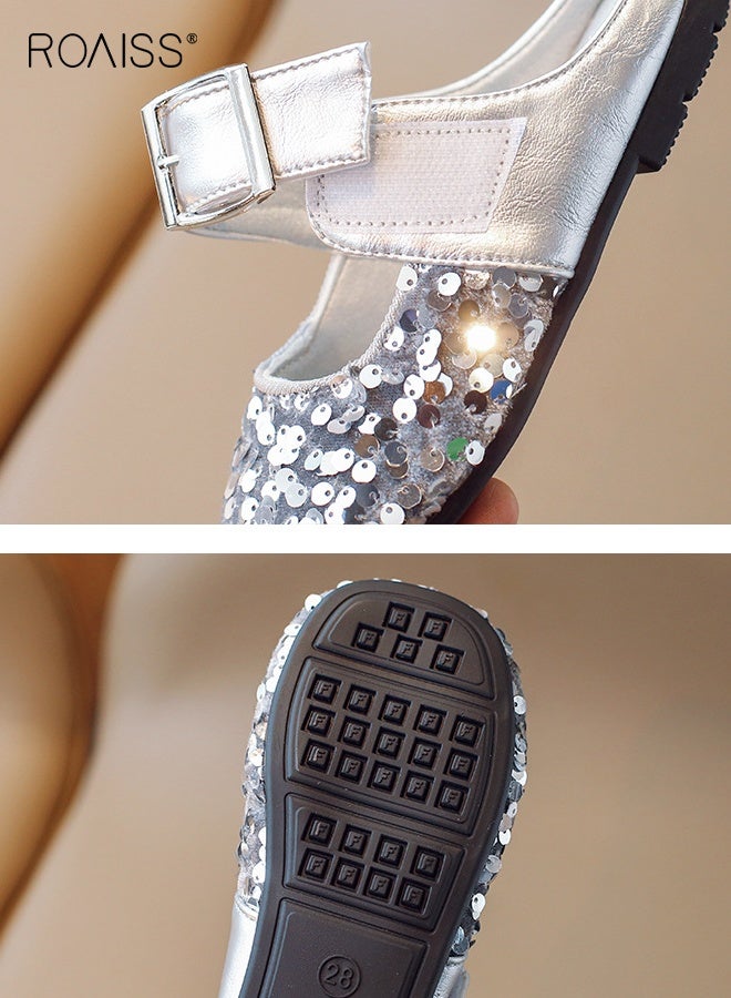 رويس صنادل صيفية كلاسيكية للأطفال مع الترتر، شباشب مريحة بنعل غير قابل للانزلاق، شباشب خفيفة الوزن قابلة للتنفس، أحذية شاطئية كاجوال للأطفال - Image 4