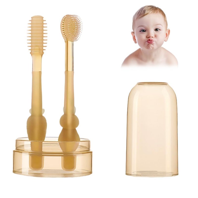 Oral Cleaning Brush 2 In 1 Toothbrush Tongue Brush - Image 1