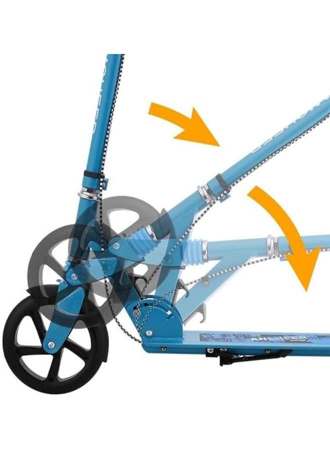 كول بيبي الكبار سكوتر قابل للطي 200 مللي متر عجلات كبيرة الكبار ركلة سكوتر ، مع فرامل قرصية ، مع نظام امتصاص الصدمات مزدوجة - Image 4