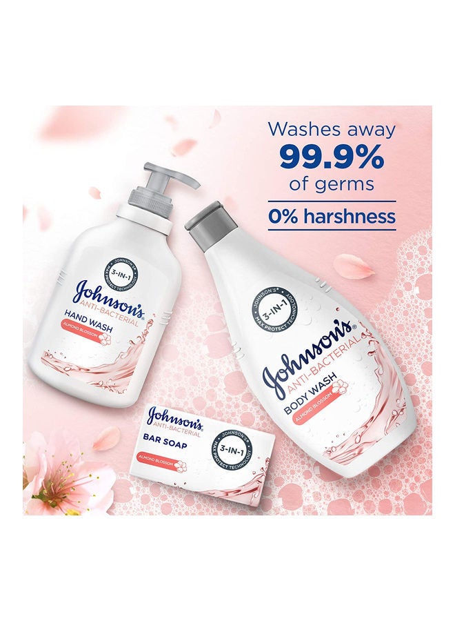 Johnson's Anti-Bacterial Almond Blossom Liquid Hand Wash Clear 300ml - Image 2