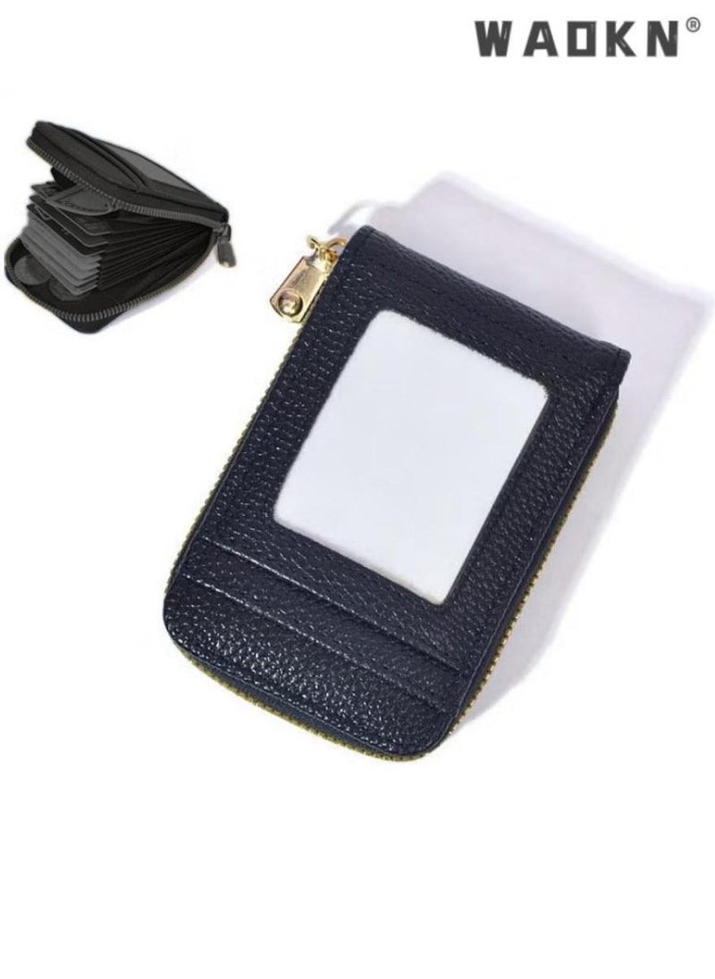 WAOKN Women's new stylish multi-functional card slot clutch bag, integrating card pouch, card holder, and coin purse, for an elegant and convenient carrying experience（black） - Image 1