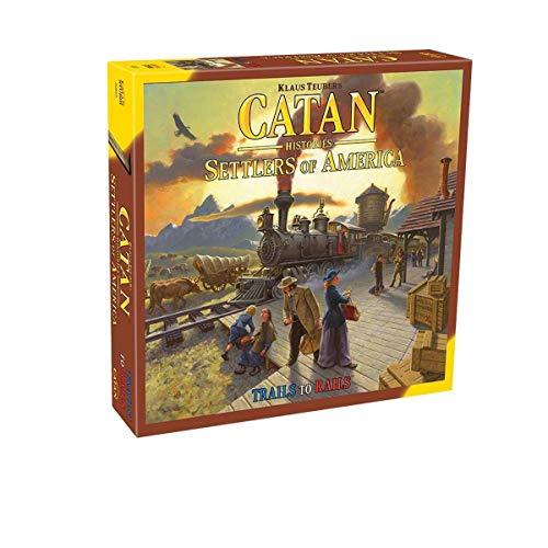 CATAN Histories Settlers of America Board Game Forge Trails into Rails Strategy Game Family Game for Kids Adults Ages 14 34 Players 120 Min Playtime Made by CATAN Studio - Image 1