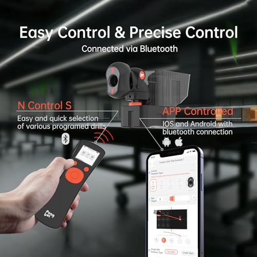PONGBOT Table Tennis Robot, Portable Ping Pong Machine, APP Control, 264 Built-in Routines, 150-Ball Capacity, Customize Spin/Speed for Solo Training & Coaching, One-Year Warranty - Image 2