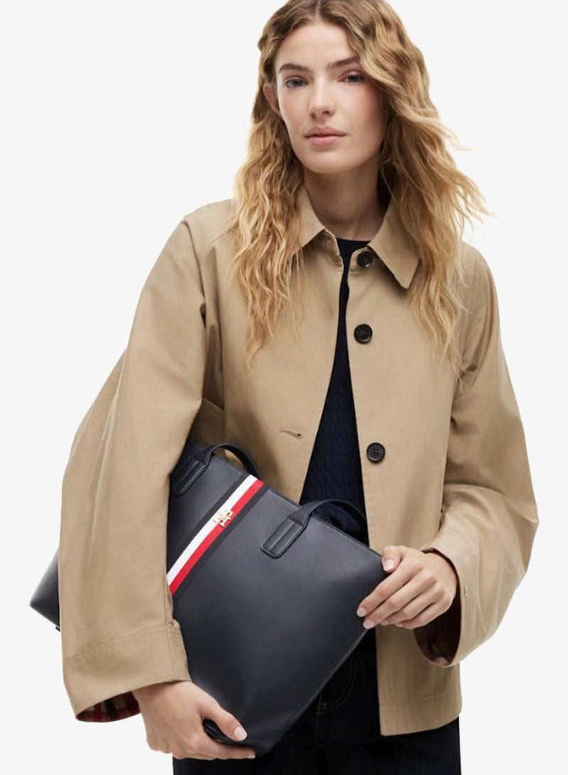 TOMMY HILFIGER TH Monogram Plaque Webbing Tote Bag - Image 2
