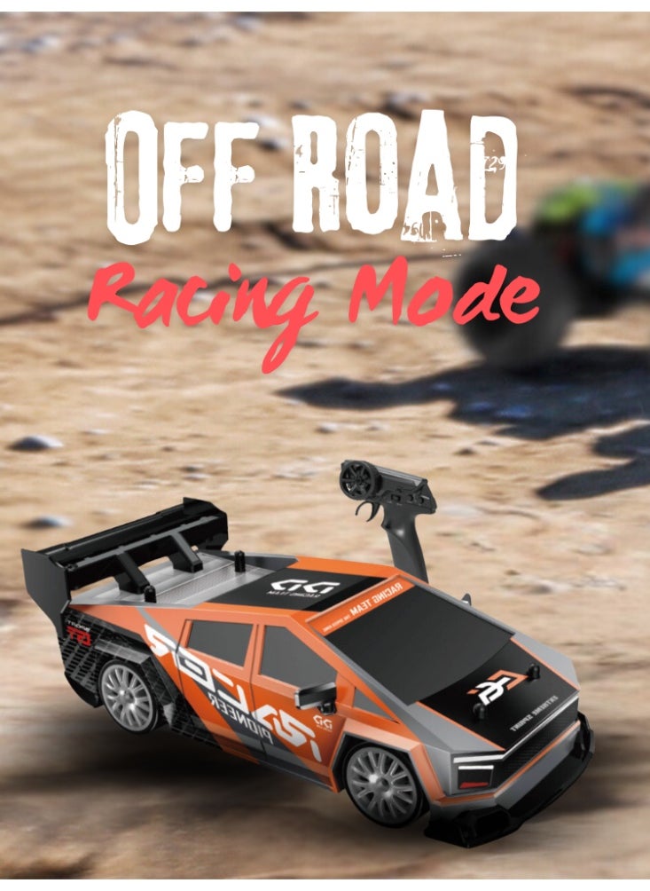 Generic 1:24 Scale RC Drift Car, 30KM/H 4WD 2.4GHz Remote Control Cars with LED Light, Racing and 4 Drifting Wheels,  High Speed RC Racing Cars Toy Gift for Boys, Girls, Kids  - Image 4