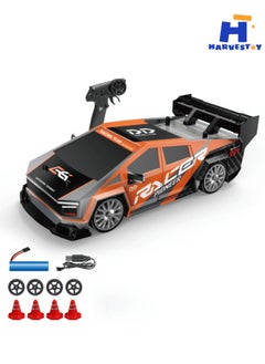 Generic 1:24 Scale RC Drift Car, 30KM/H 4WD 2.4GHz Remote Control Cars with LED Light, Racing and 4 Drifting Wheels,  High Speed RC Racing Cars Toy Gift for Boys, Girls, Kids  - Image 1