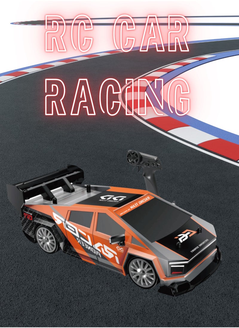 Generic 1:24 Scale RC Drift Car, 30KM/H 4WD 2.4GHz Remote Control Cars with LED Light, Racing and 4 Drifting Wheels,  High Speed RC Racing Cars Toy Gift for Boys, Girls, Kids  - Image 2