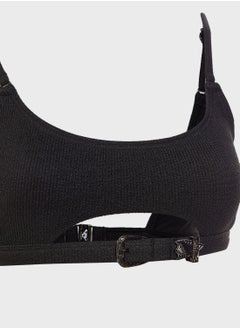 SOUTH BEACH Buckle Detail Ribbed Bikini Set  - Image 3