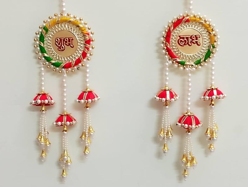 PRANSUNITA Multicolor Gota Jhumki Latkan Beads Caps for Art Work Diwali, Lohri, Vandanwar Ethnic Bangles, Handcrafted- Size – 1.5 inch - 40 Pcs - Image 5