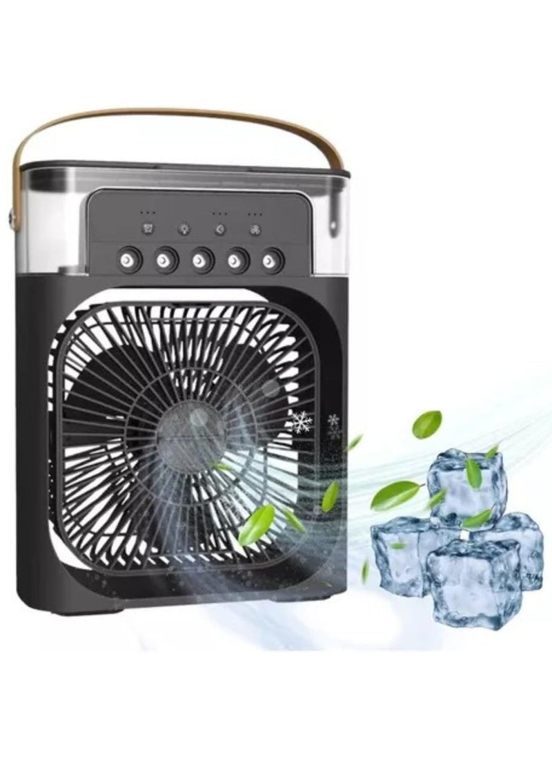 DubaiGallery - Portable Fan With Spray Cooling, Suitable For Home, Dormitory, Office, Desktop, Humidification And USB Charging Multi-Functional Silent Fan - 1pc - Image 1