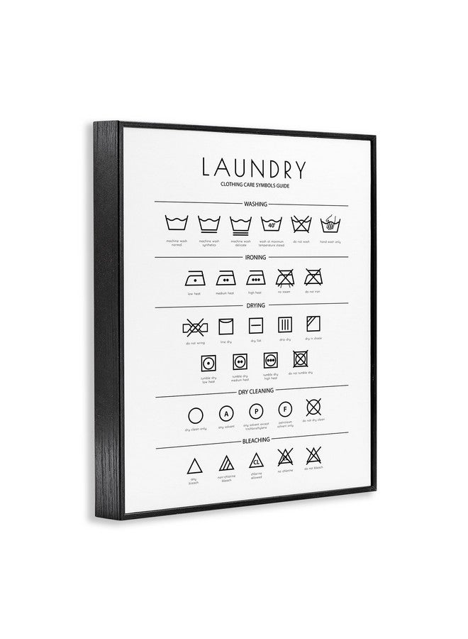Stupell Industries Laundry Cleaning Symbols Minimal Design Framed Giclee Art Design by Martina Pavlova - Image 3