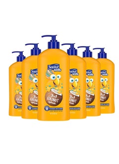 Suave Suave Kids 3-in-1 Tear Free, Body Wash, Shampoo and Conditioners, Dermartologist Tested, Coconut Splash, 18 Oz Pack of 6  - Image 1