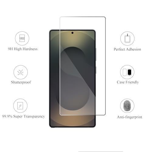 Ailun Glass Screen Protector for Galaxy S25 Ultra [6.9 Inch] 3Pack + 3Pack Camera Lens Tempered Glass Fingerprint Unlock 0.25mm Ultra Clear Anti-Scratch Case Friendly [Not For S25/S25 Plus/S25 Edge] - Image 2