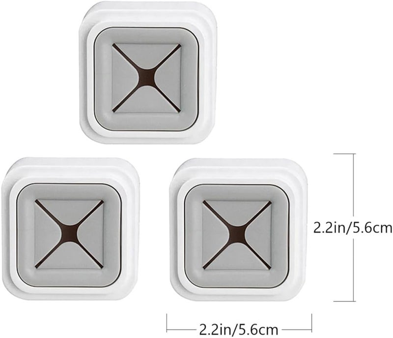 FUOYLOO Punch-Free Wall Towel Holders 3pcs Set Gray Bathroom Kitchen Rag Organizer Hooks for Home Storage - Image 2