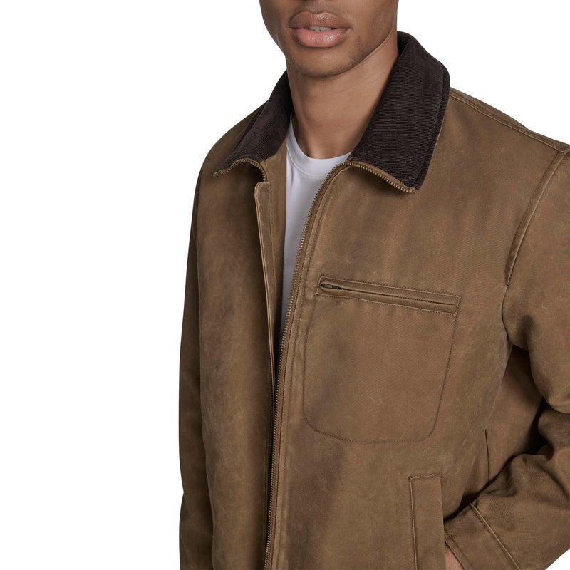 Levi's Men's Cotton Depot Jacket with Corduroy Collar, Worker Brown Wax Look, Medium - Image 2