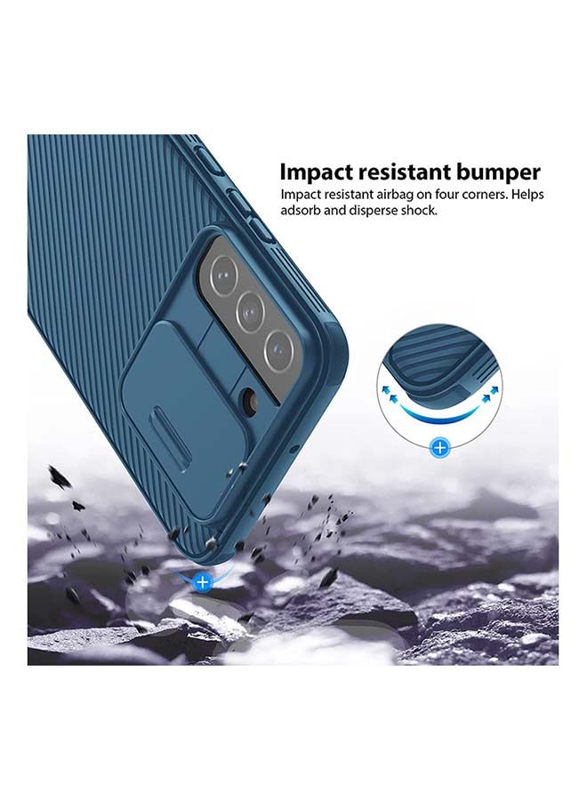 Nillkin Galaxy S22 Plus Case with Camera Cover, CamShield Pro Case with Slide Camera Protection, Slim Fit Thin Shockproof Cover for Samsung Galaxy S22+ Blue - Image 3